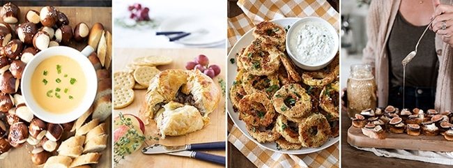 Taste of The Season Fall Appetizers collage 1