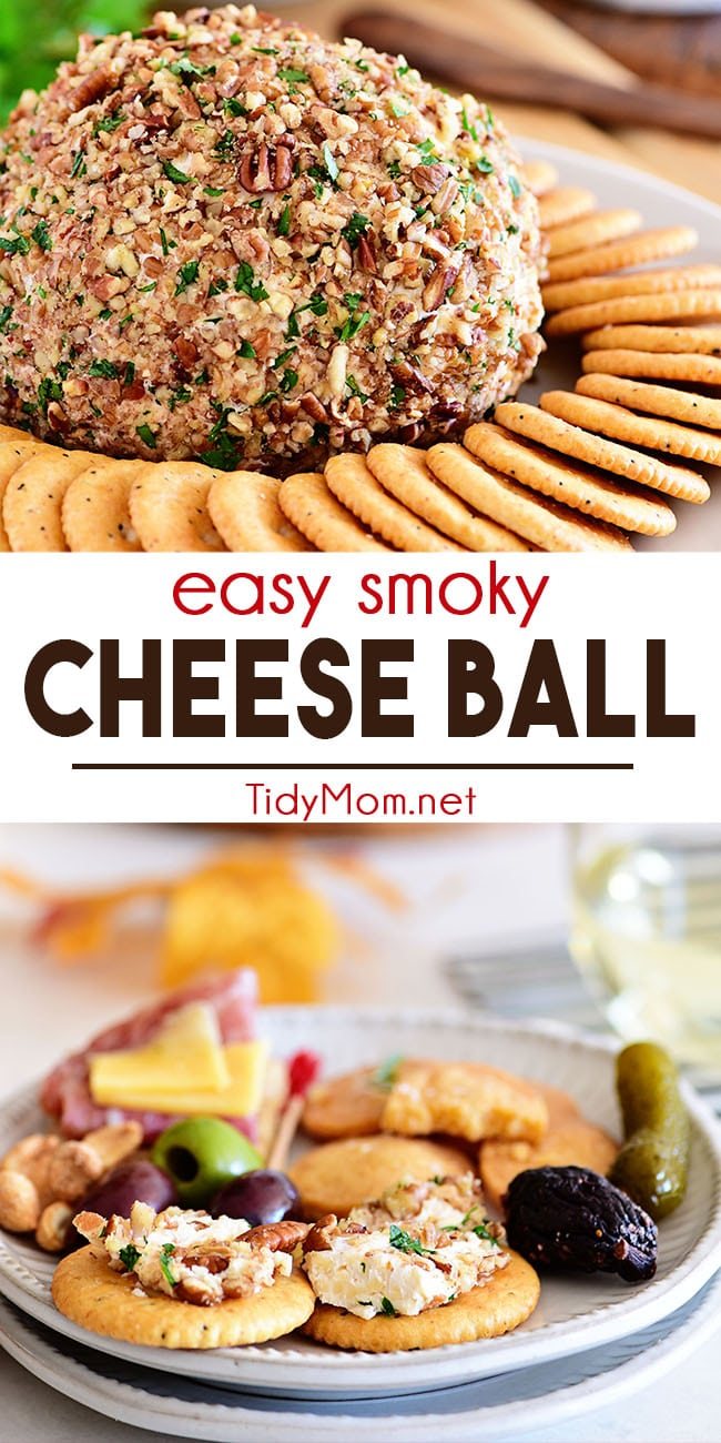 easy cheese ball photo collage