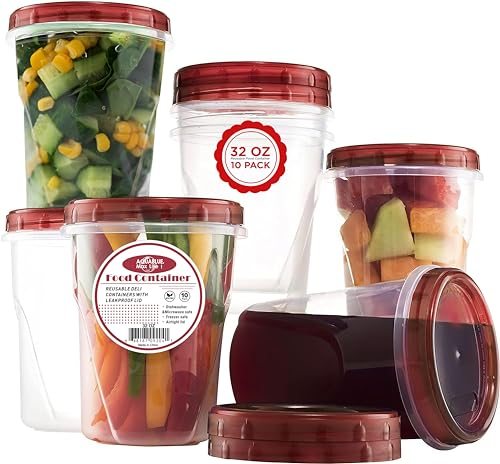 Soup Freezer Storage Containers with Twist Top Lids