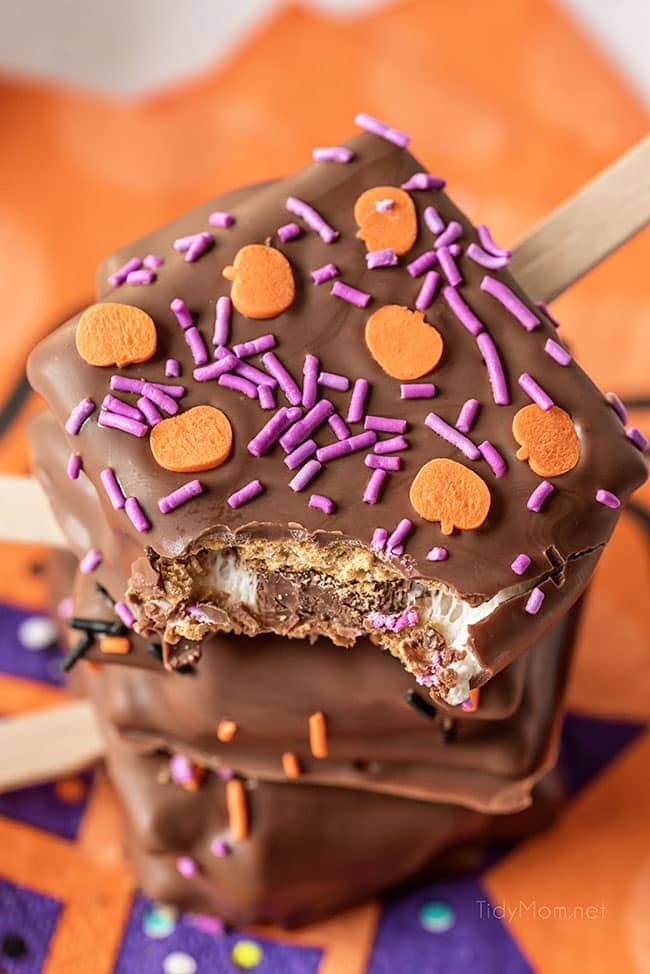 s'mores pop with bite taken out