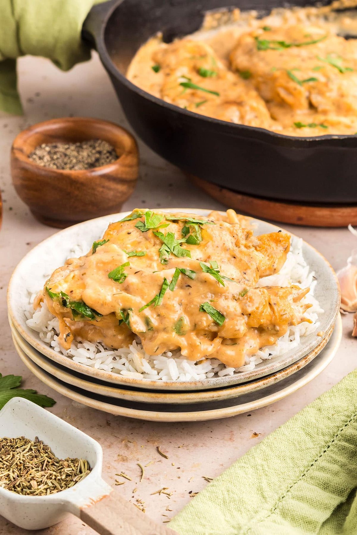 One-Skillet Smothered Chicken Your Family Will Beg For