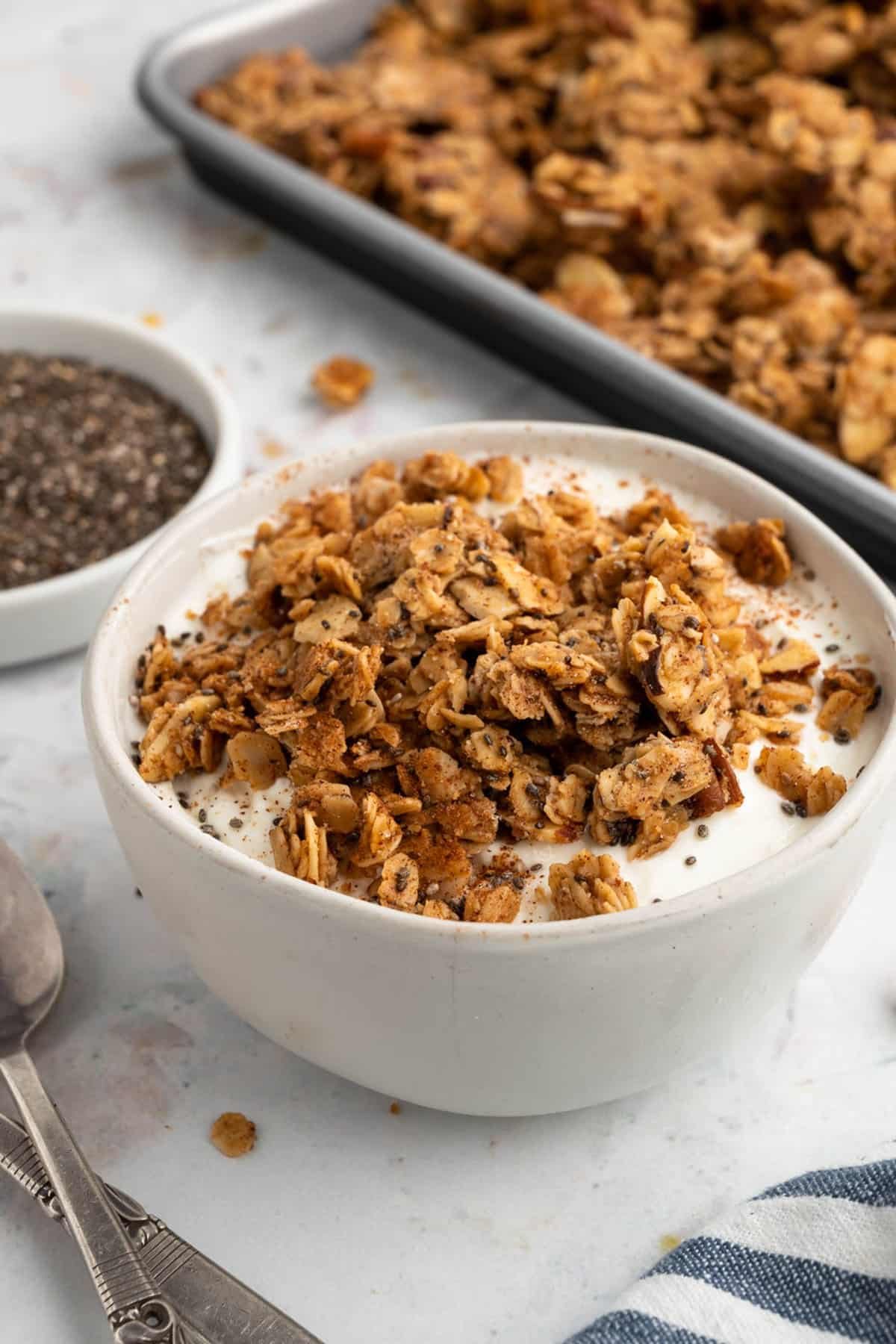 yogurt with Snickerdoodle Homemade Granola