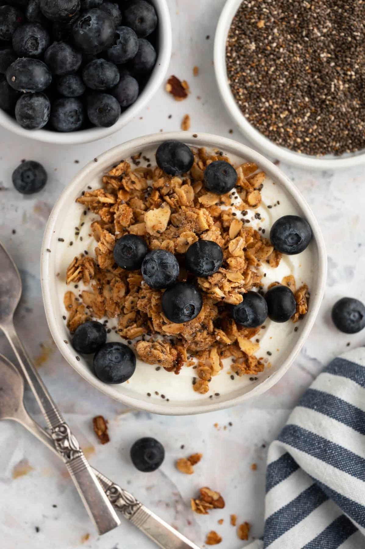 a bowl of Snickerdoodle Homemade Granola picture