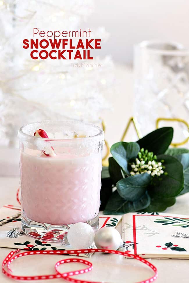 Snowflake Peppermint Cocktail