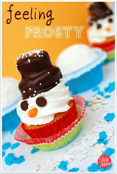 Snowman Cupcakes