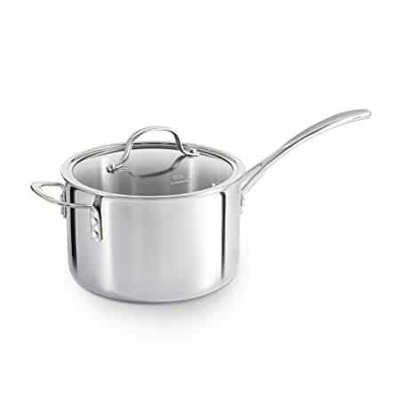 Calphalon Tri-Ply Stainless Steel Cookware, Sauce Pan, 4 1/2-quart