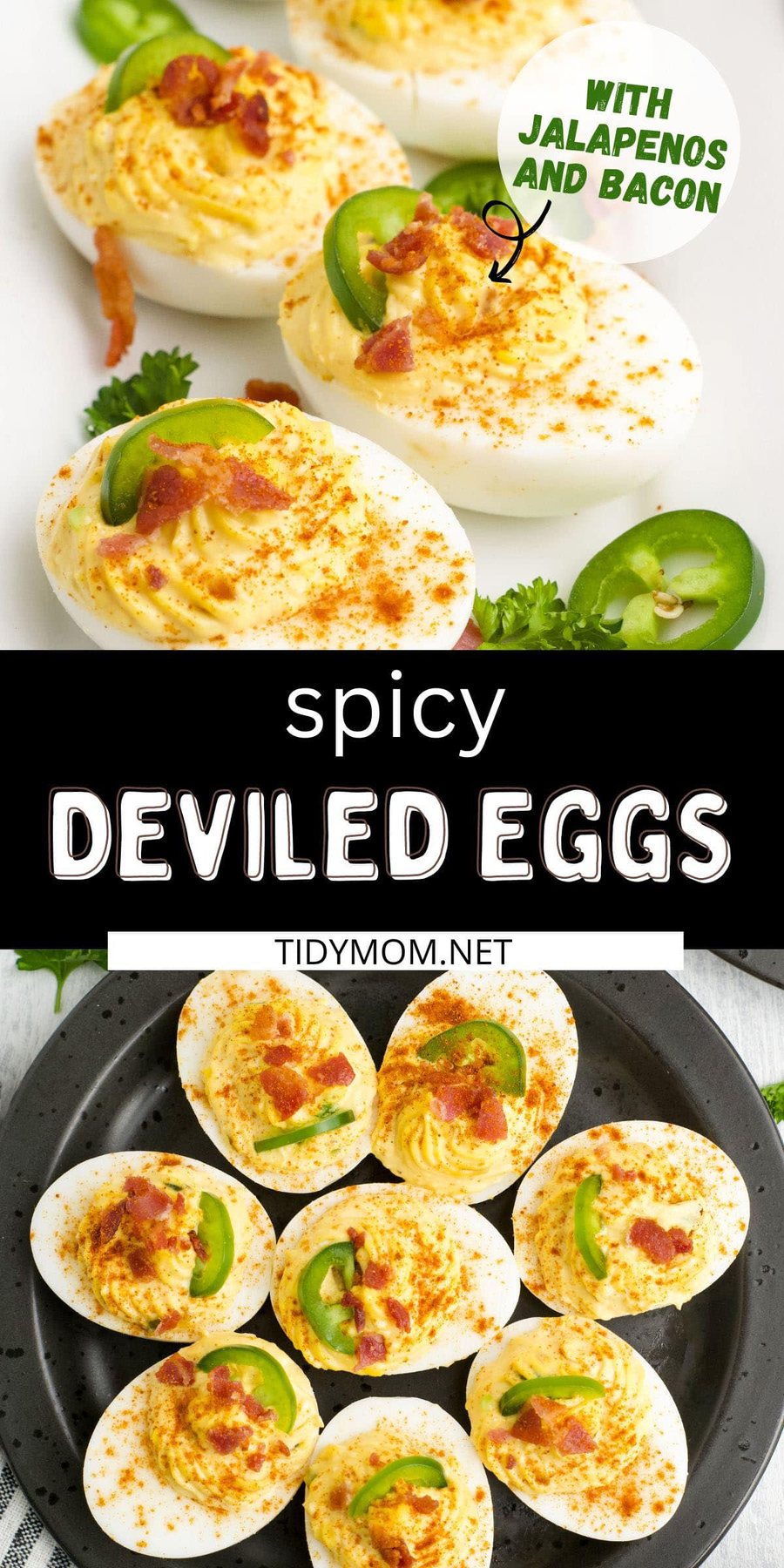 deviled eggs photo collage