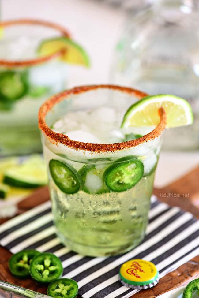 ranch water with jalapeno slices