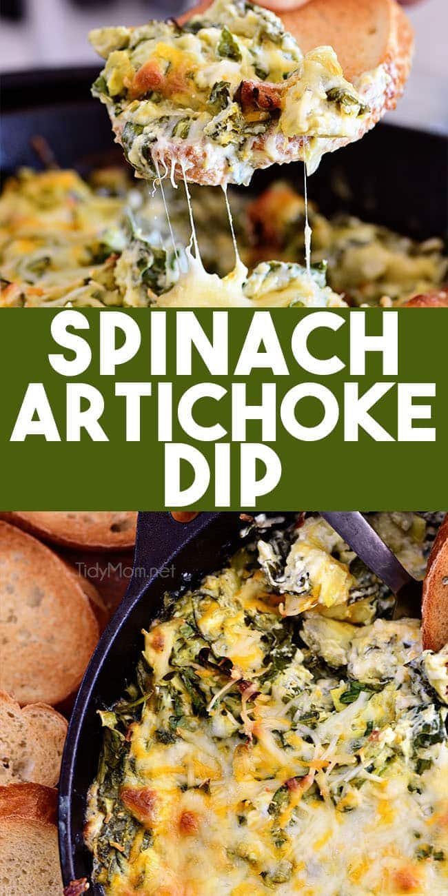 Spinach Artichoke Dip photo collage