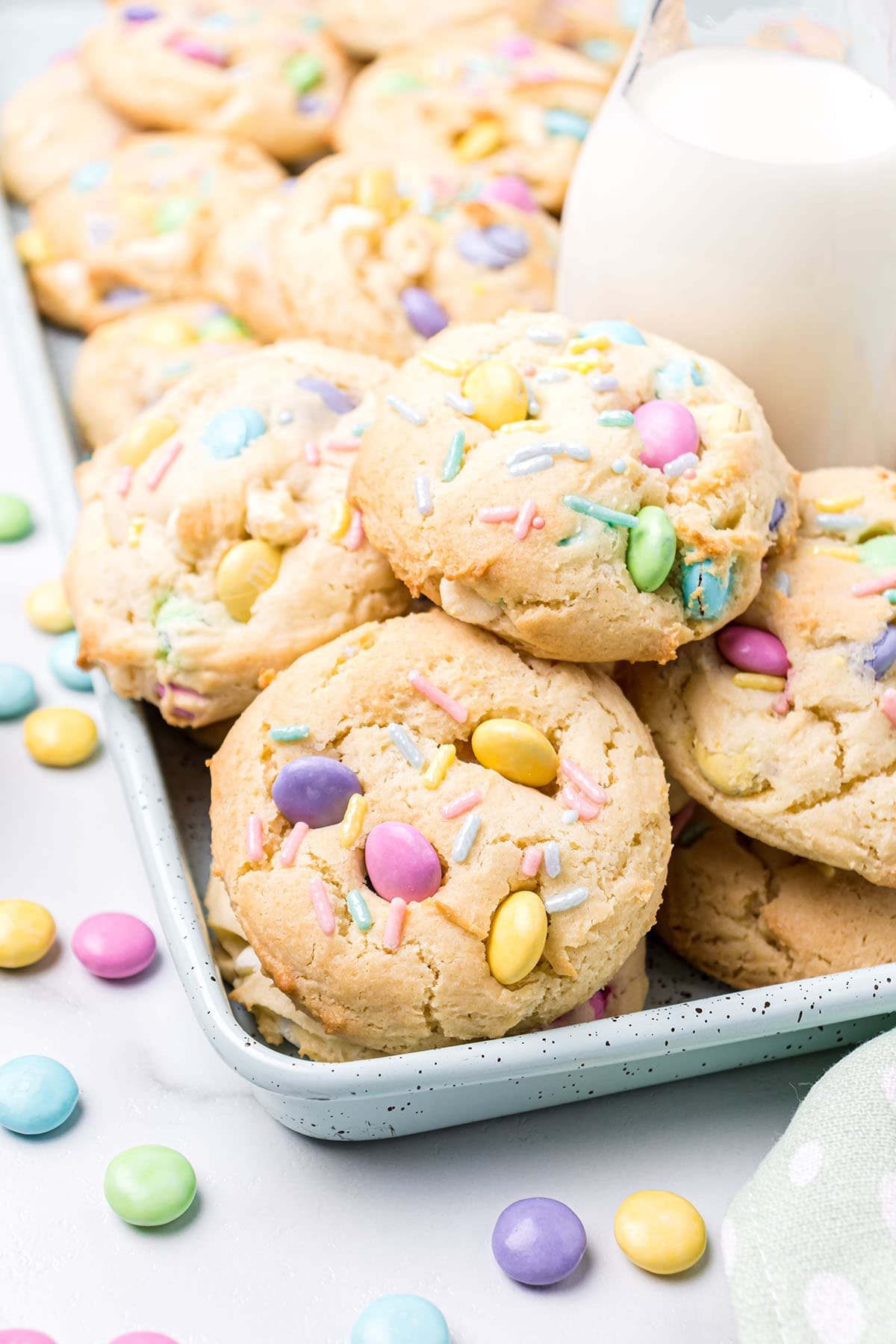 Easy Spring Cookies With Easter M&Ms