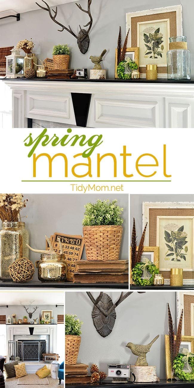Decorating a SPRING MANTEL at cetcu.com