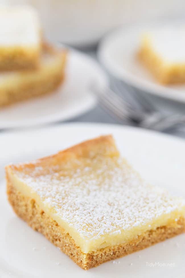 A piece of St. Louis Gooey Butter Cake