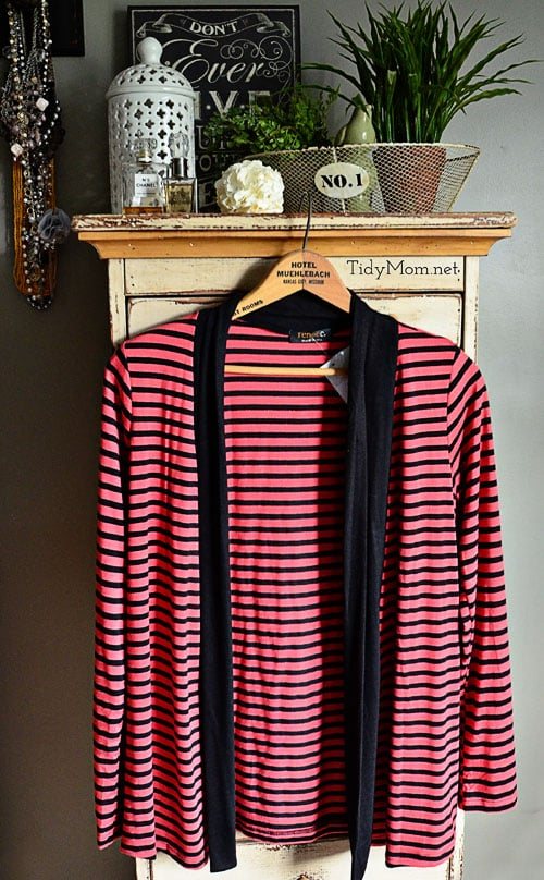 Renee C Saleen Striped Cardigan at cetcu.com