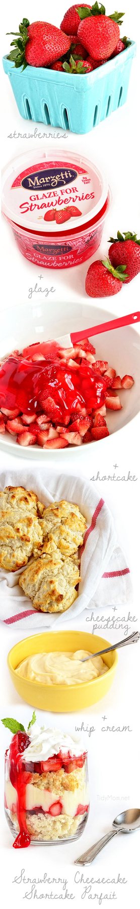 How to make Strawberry Cheesecake Shortcake Parfait recipe at cetcu.com