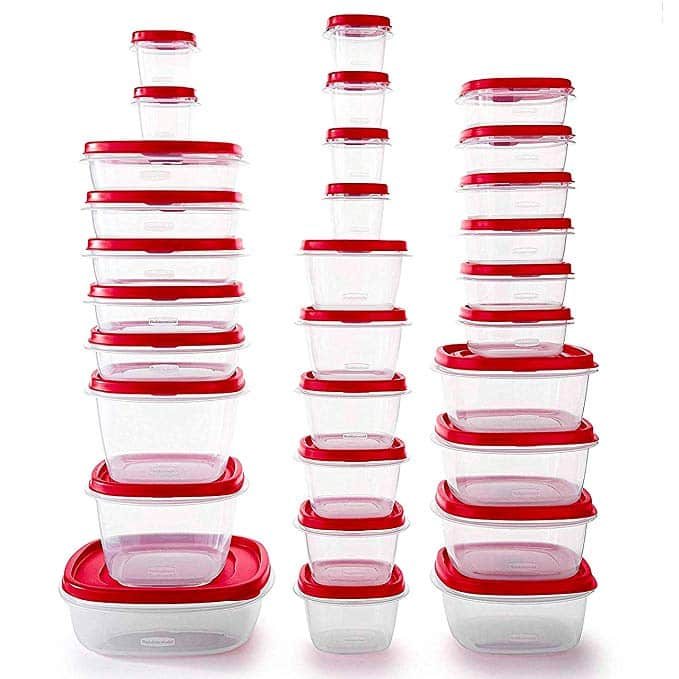 Rubbermaid BPA Free Plastic Food Storage Containers