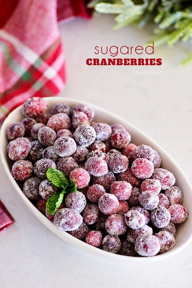 Sparkly Sugared Cranberries