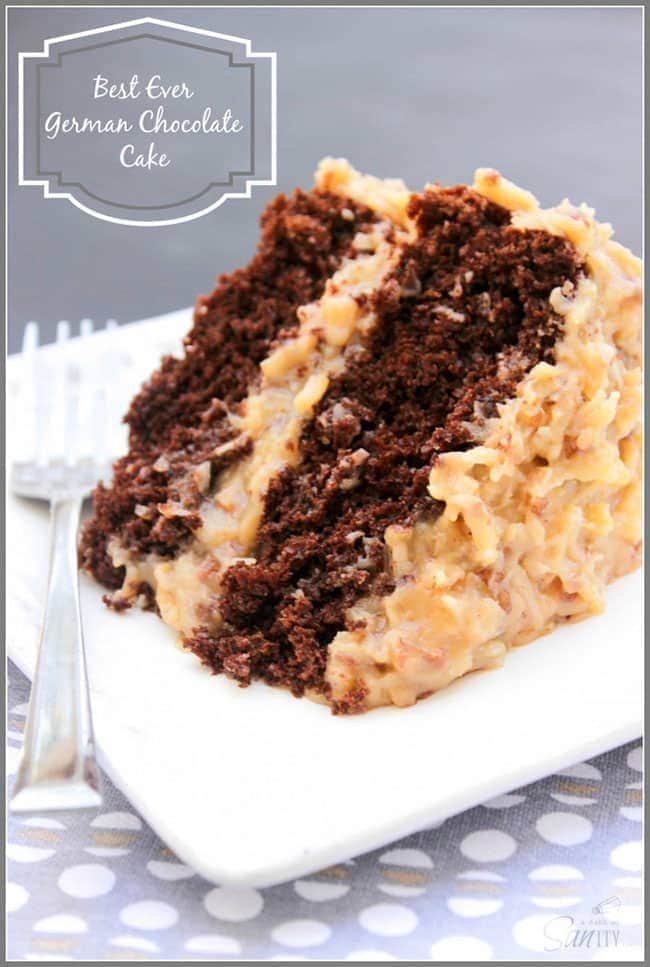 Summer Barbecue Meal Plan for Father’s Day! Tons of great ideas to celebrate Dad this Father’s Day, and any of these recipes would be great for a backyard barbecue this summer! Get recipes, printables and party decor at cetcu.com - Best Ever German Chocolate Cake