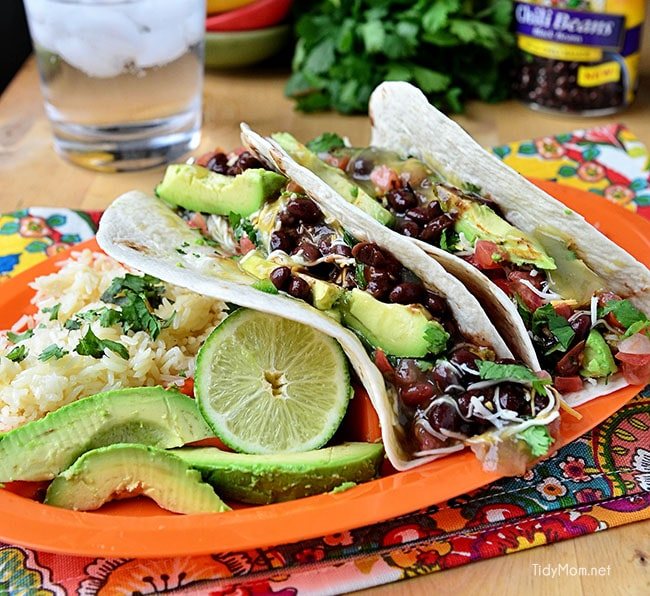 Avocado Tacos with Black Beans recipe at cetcu.com