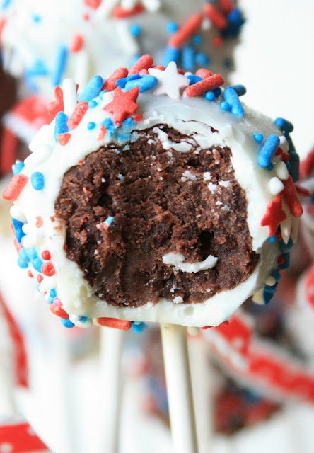 Patriotic Brownie Pops
