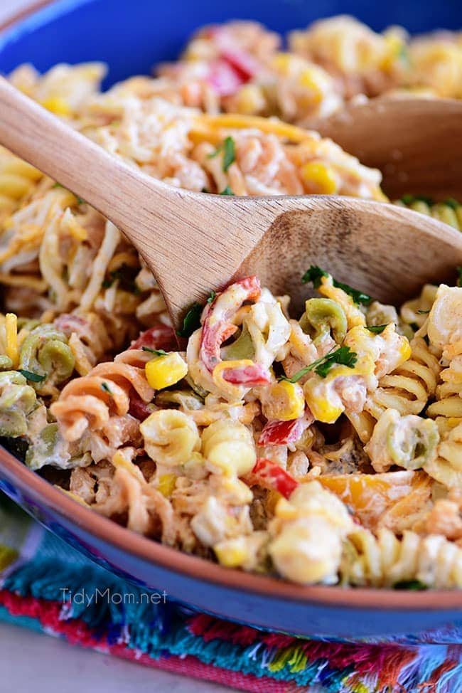 Easy Taco Pasta Salad is a family favorite