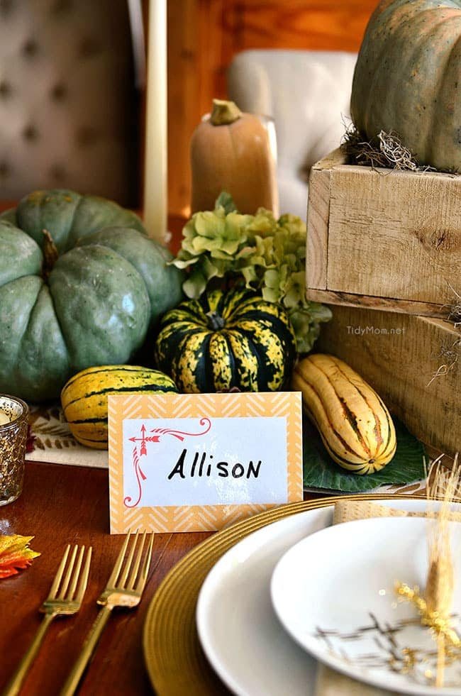 FREE DIY printable and reusable laminated place cards. download at cetcu.com and print at home.