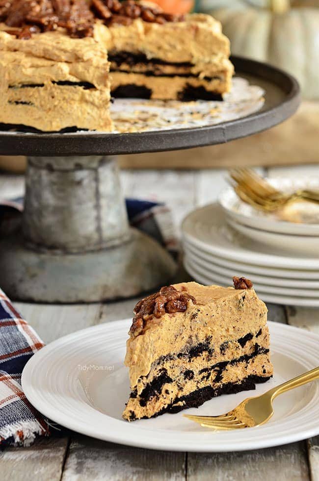 Pumpkin Icebox Cake is a delicious no-bake dessert that comes together in no time. Making it the perfect make-ahead dessert for Thanksgiving dinner. Get this all-star, easy-to-follow recipe at cetcu.com