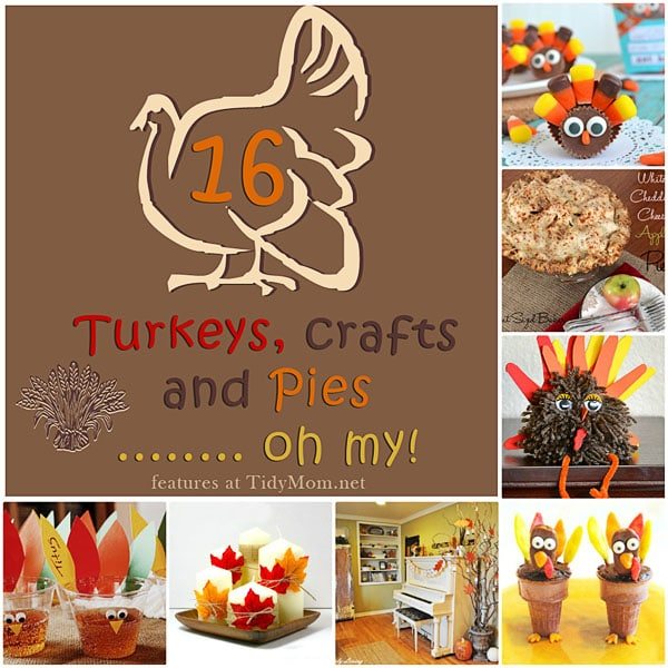 Thanksgiving Turkeys Crafts and Pies oh my!