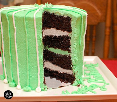 thin mint cake inside