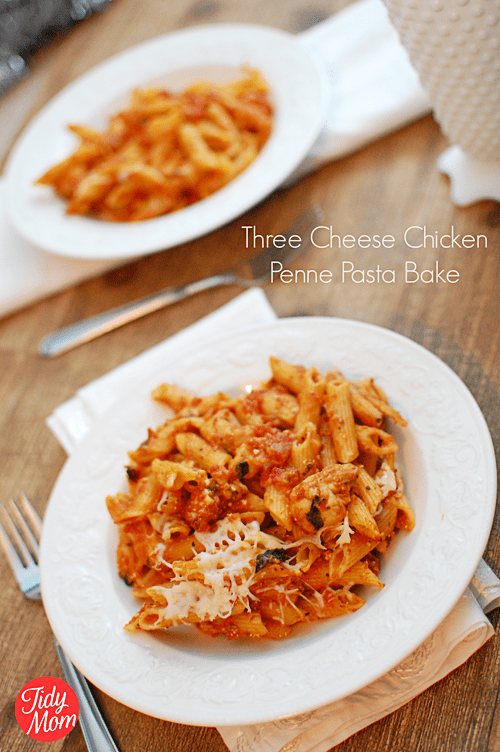{Low Cal}Three Cheese Chicken Penne Bake