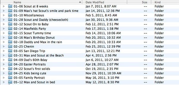 tips on organizing digital photos at cetcu.com