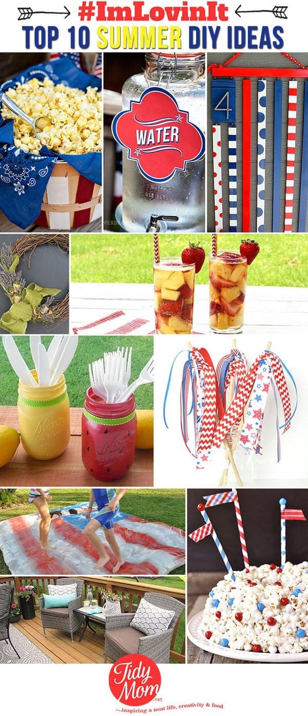 Top 10 Summer DIY Ideas at cetcu.com #ImLovinIt