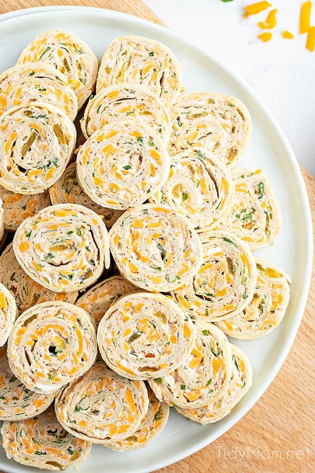 Spicy Tortilla Roll Ups (Pinwheel Sandwiches)