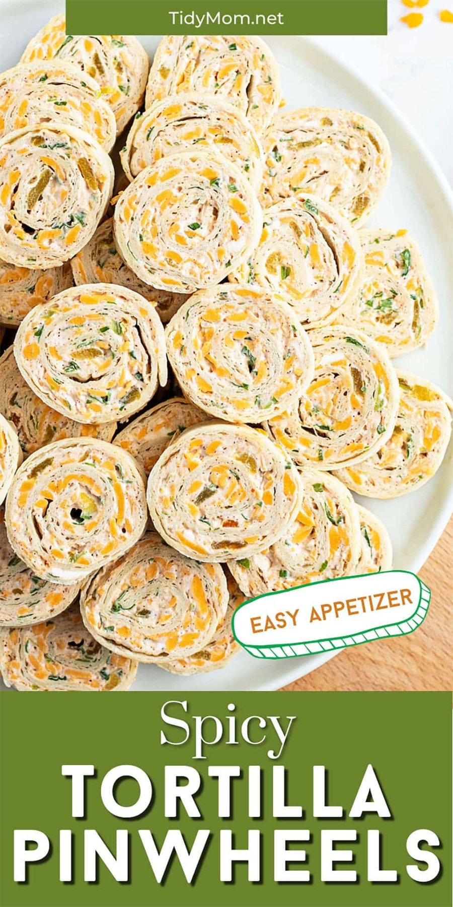 pinwheels on a white plate