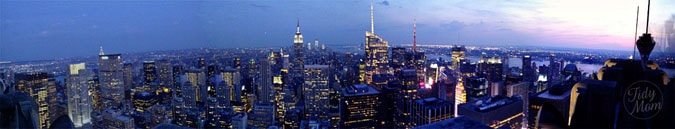 NYC skyline Top of the Rock Panorama at cetcu.com