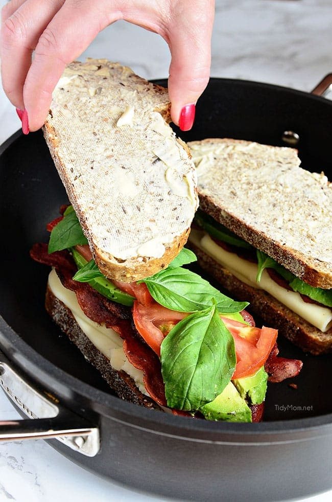 Turkey Bacon and Avocado Grilled Cheese sandwich recipe at cetcu.com