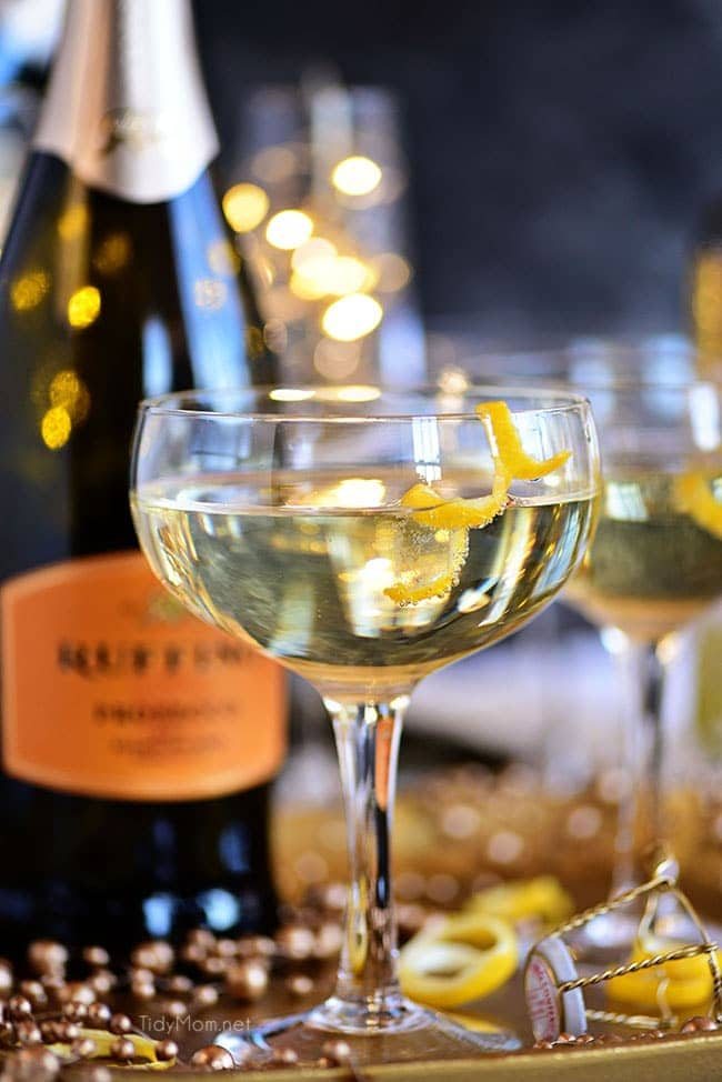 Downton Abbey Twinkle champagne cocktail