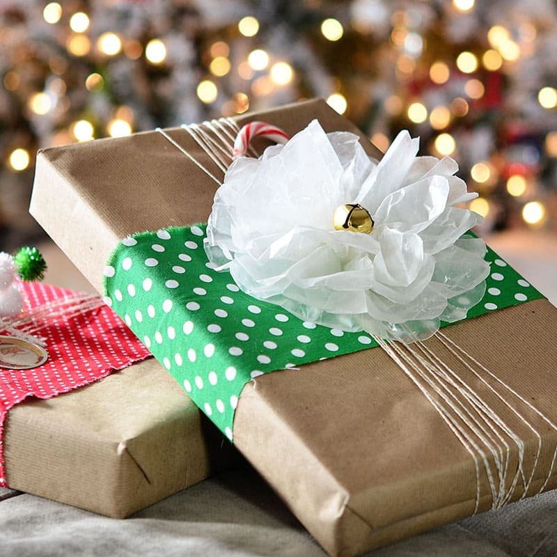 Easy Holiday Gift Wrapping: How to make a Wax Paper Bow at cetcu.com