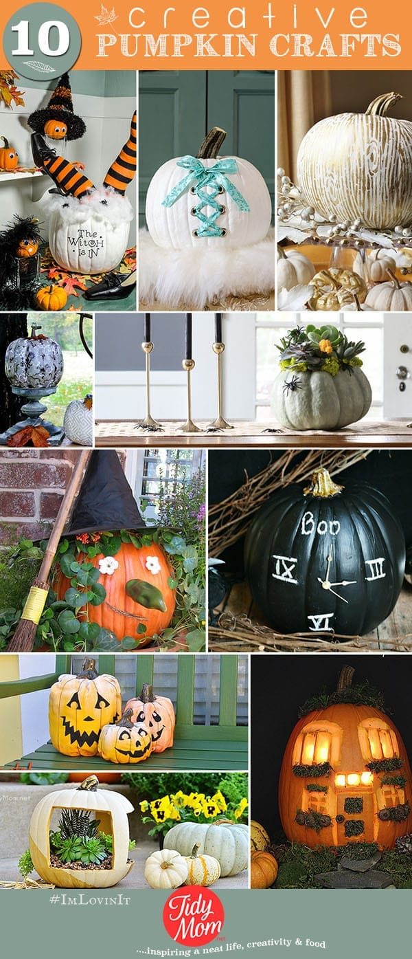 10 Creative Pumpkin Crafts at cetcu.com