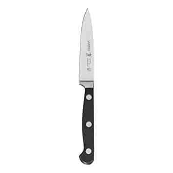 Paring Knife, 4-inch, Black/Stainless Steel
