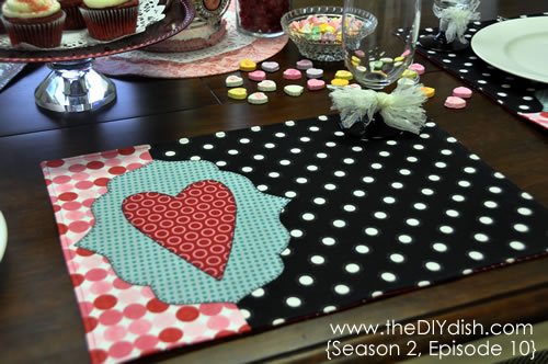 valentine place mat