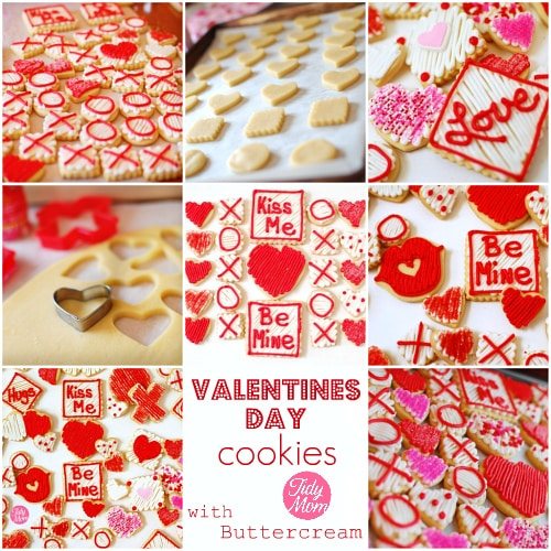 Valentines Day Cookie Collage