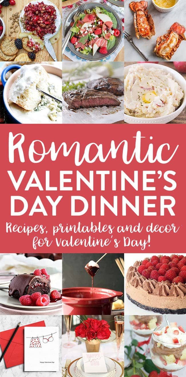 Valentines Day Meal Plan from appetizer to dessert recipes, to printables and decor for a Valentine’s Day Dinner. Get all the recipes and details at cetcu.com