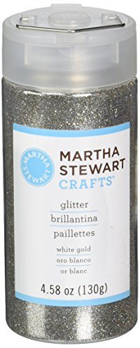 Martha Stewart Crafts Fine Glitter, White Gold