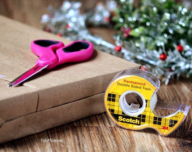 Easy Holiday Gift Wrapping with Scotch-Brand and cetcu.com