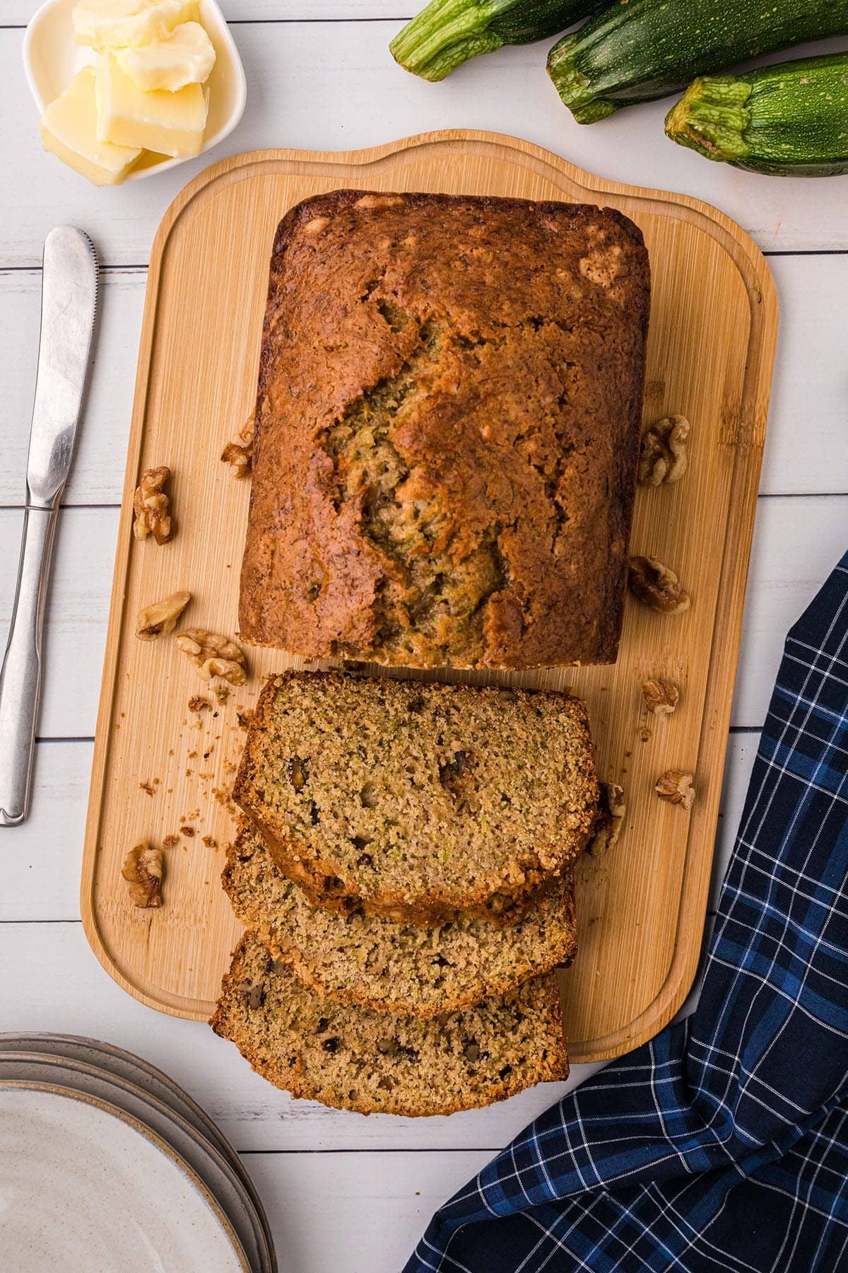 Classic Zucchini Bread With Walnuts