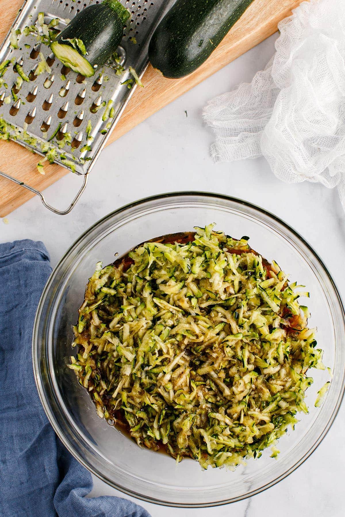 grated zucchini