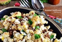 Crispy Garlic and Feta Roasted Cauliflower