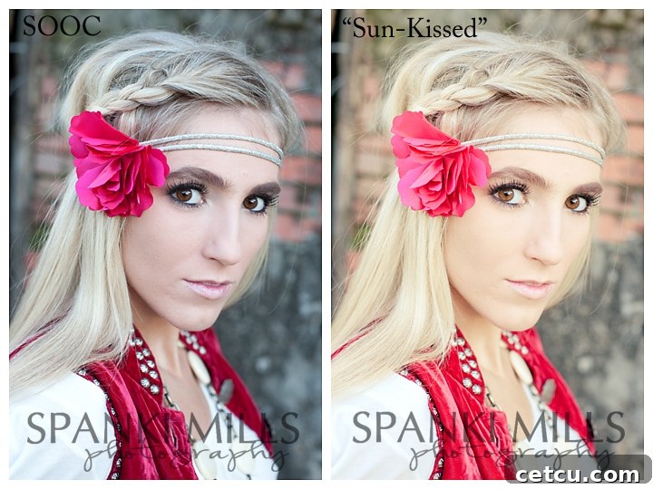 Example of Sun_Kissed preset applied to a photograph