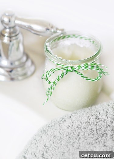 Invigorating Homemade Rosemary Mint Sugar Scrub