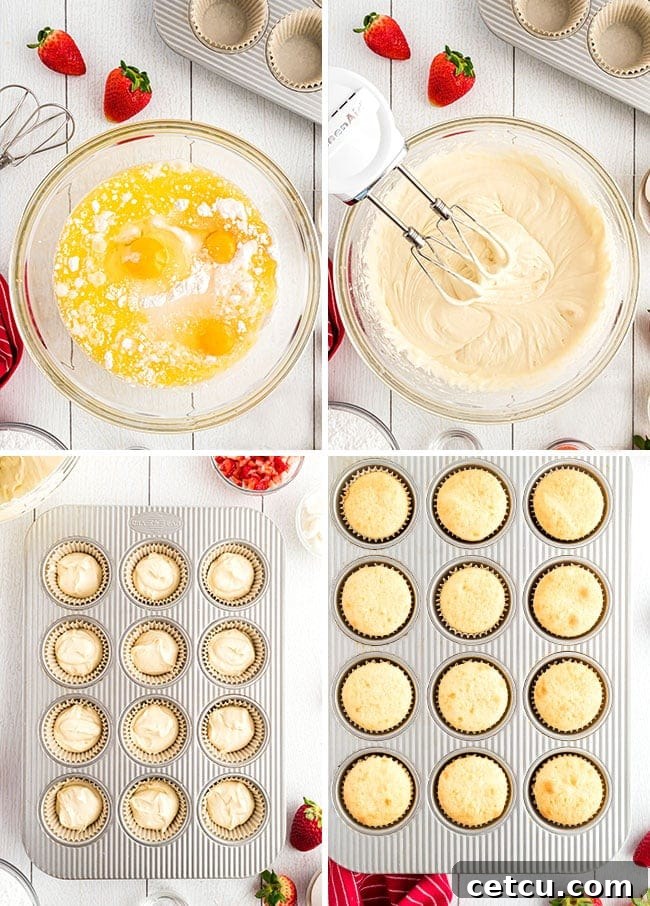how to make french vanilla cupcakes photo collage
